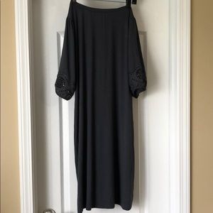Grey Dress with Crotchet Detail